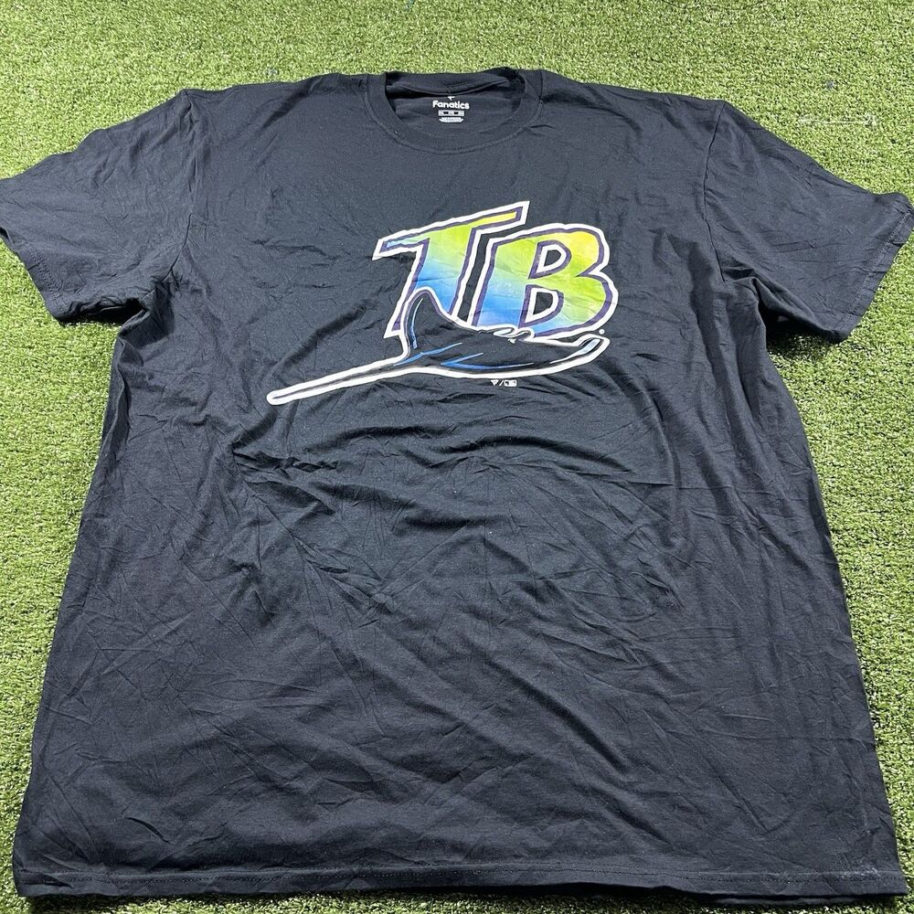 Tampa Bay Rays Shirt Men Fanatics Short Sleeve Crew Neck 2XL